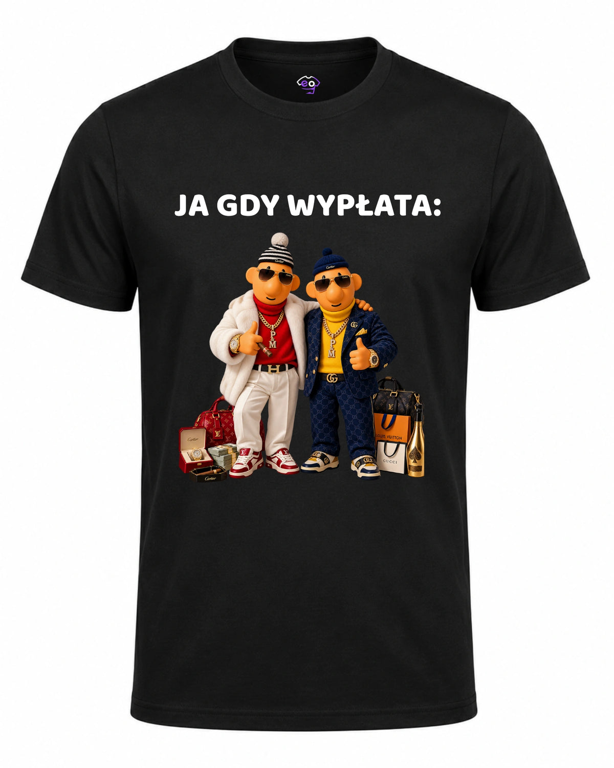 Koszulka 100% Bawełna - Ja Gdy Wypłata: