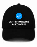 Czapka z daszkiem 100% Bawełna - Certyfikowany Alkoholik