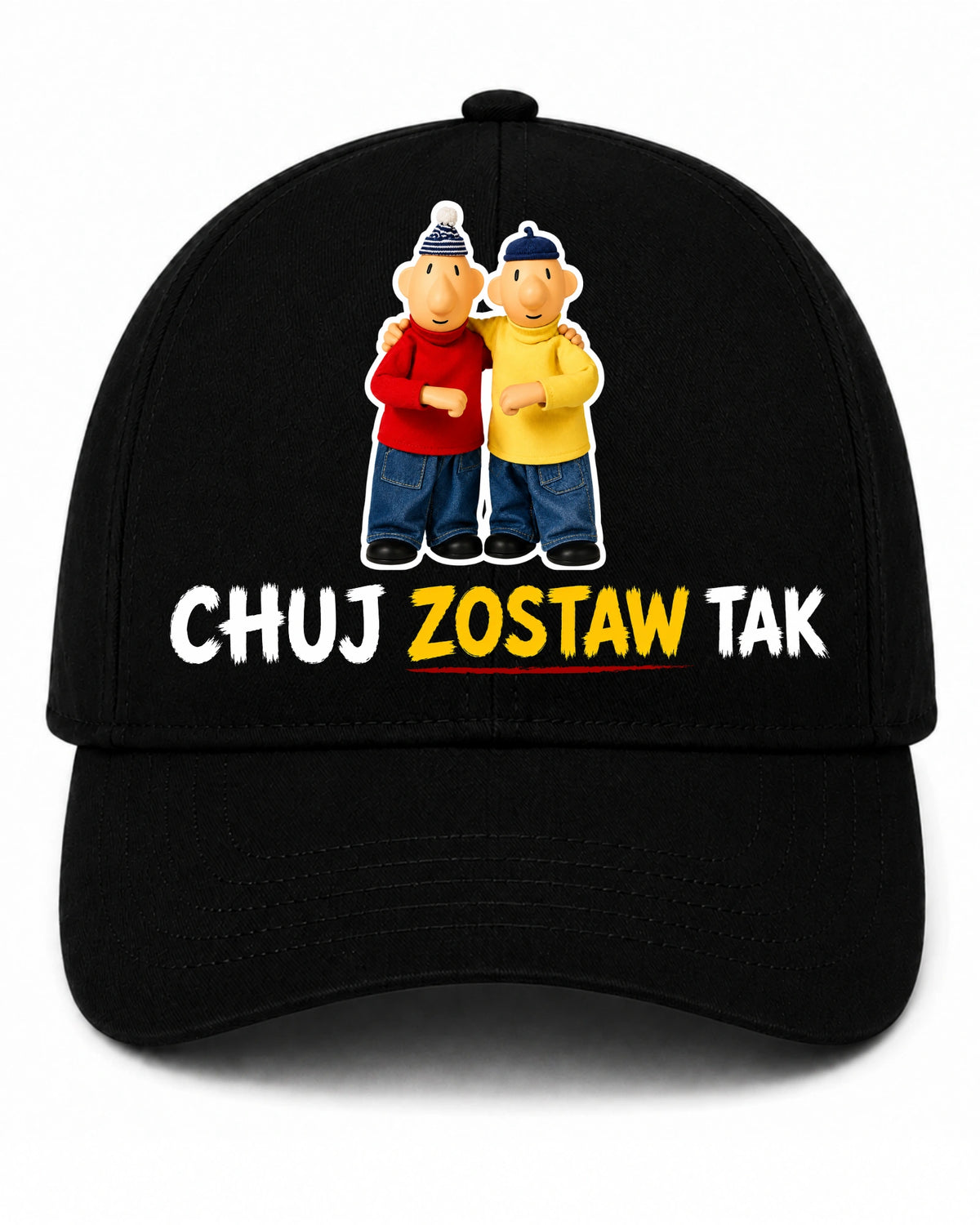Czapka z daszkiem 100% Bawełna - Chuj zostaw tak ( Sąsiedzi )