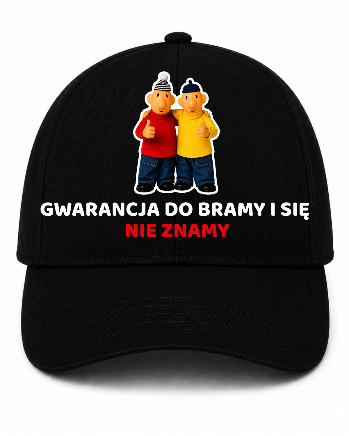 Czapka z daszkiem 100% Bawełna - Gwarancja do bramy i się nie znamy ( Sąsiedzi )