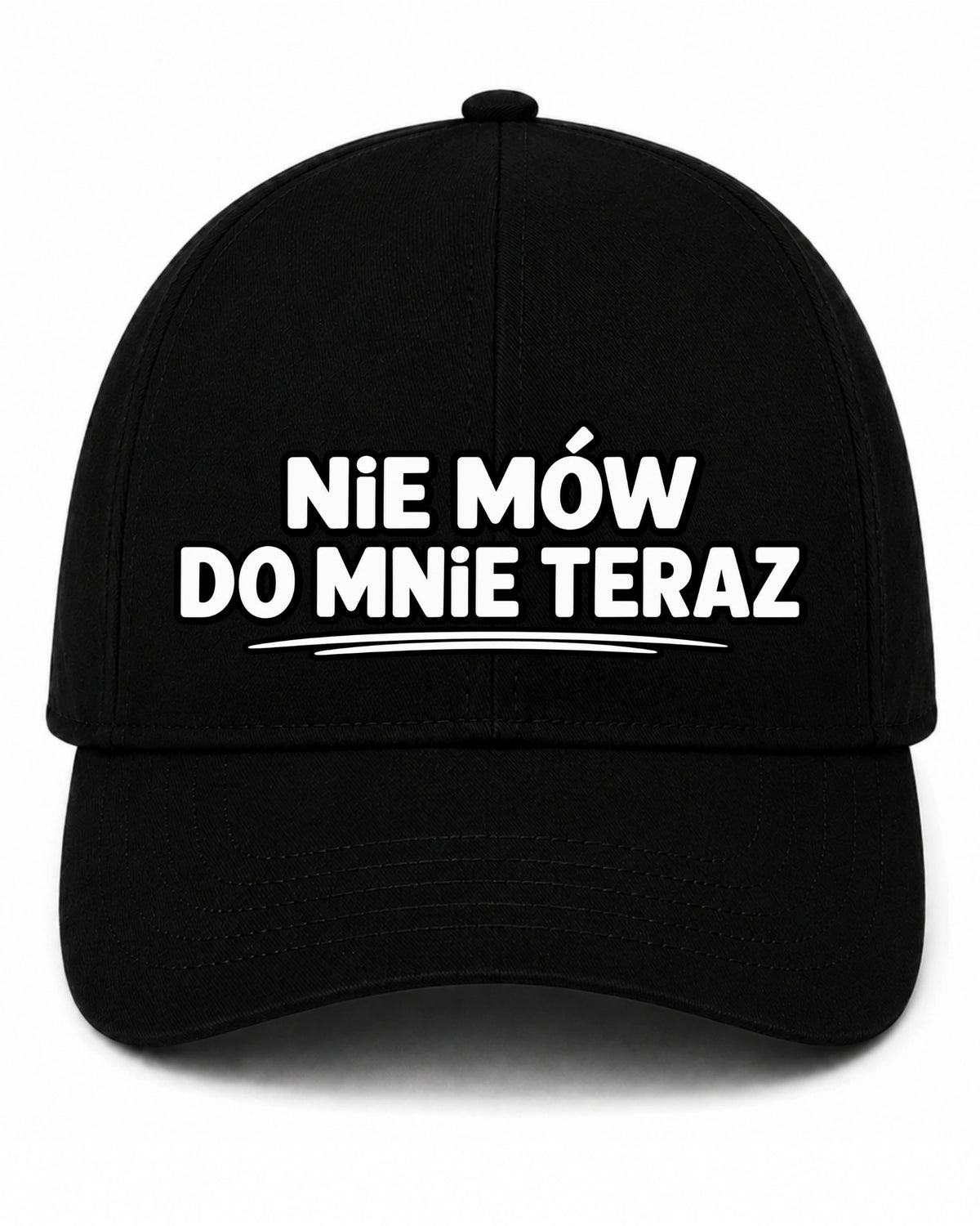 Czapka z daszkiem 100% Bawełna - Nie mów do mnie teraz