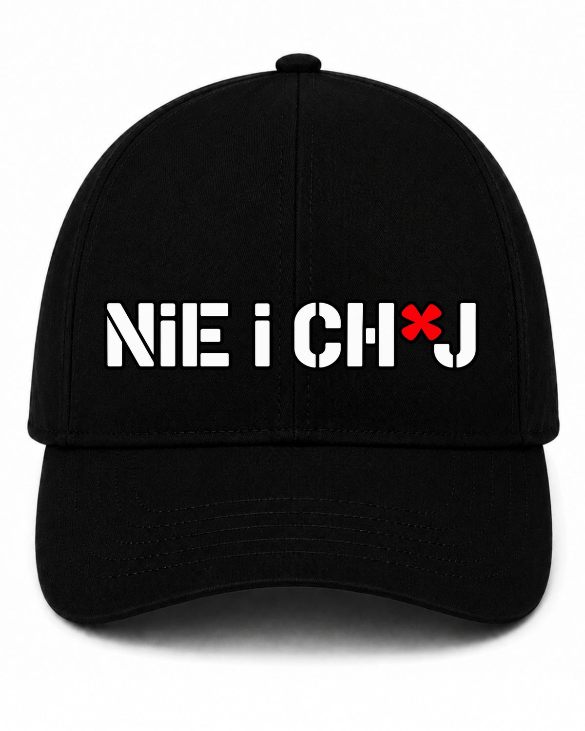 Czapka z daszkiem 100% Bawełna - NIE I CH*J