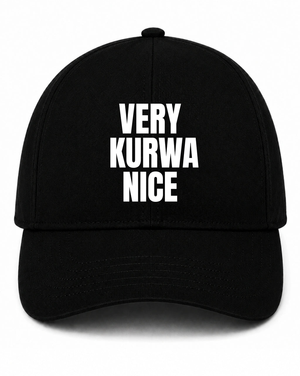 Czapka z daszkiem 100% Bawełna - Very Kurwa Nice