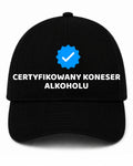 Czapka z daszkiem 100% Bawełna - Certyfikowany koneser alkoholu ( Prywatne )