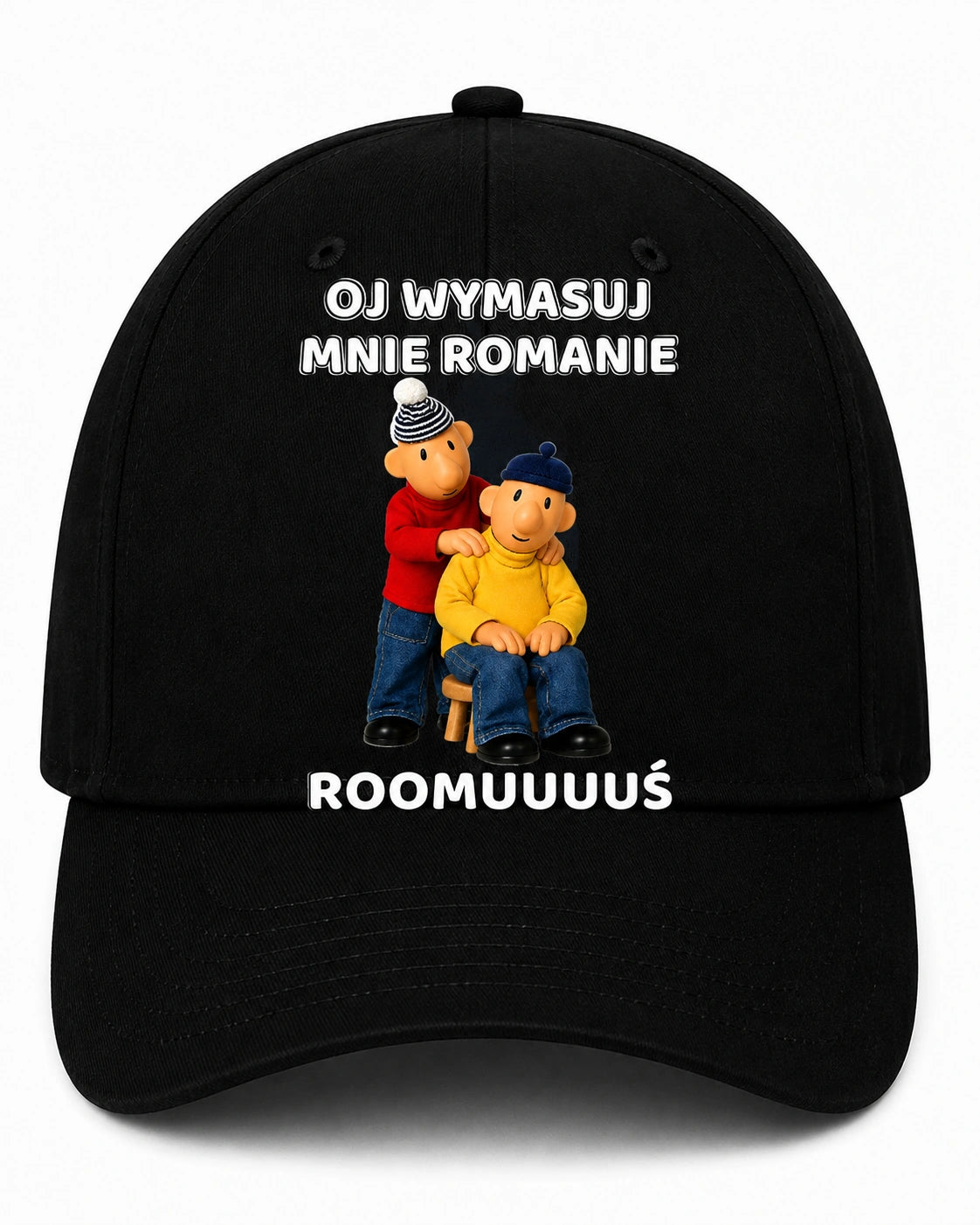 Czapka z daszkiem 100% Bawełna - Oj wymasuj mnie Romanie ( Sąsiedzi )